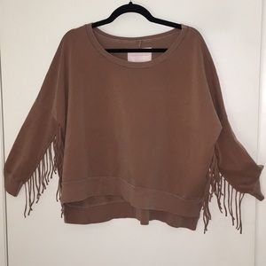Free People Fringe Sweatshirt